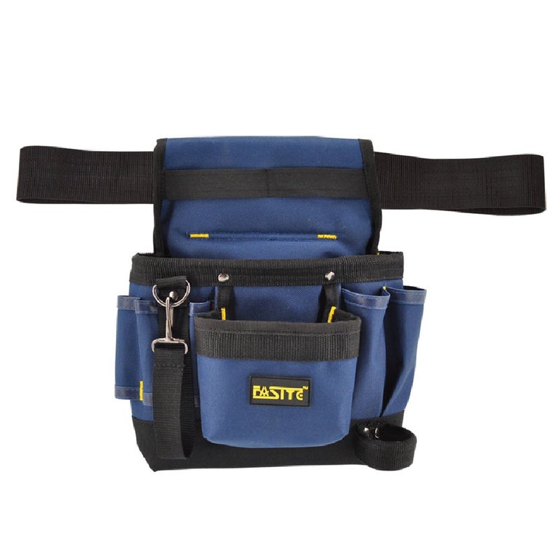 FASITE Tool Pouch Belt, 7-Pocket Professional Small Electrical Maintenance Work Pouch Bag, Technician's Tool Holder Work Organizer with Adjustable Nylon Belt - Image 1